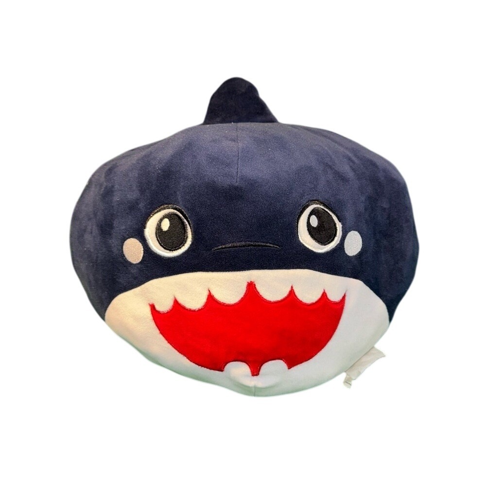 Fiesta Toys Lil Huggy Stan Shark Plush Navy Blue Squishy Stuffed‎ Animal 8 inch